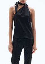 TANKTOP ASYMMETRIC TIE NECK
