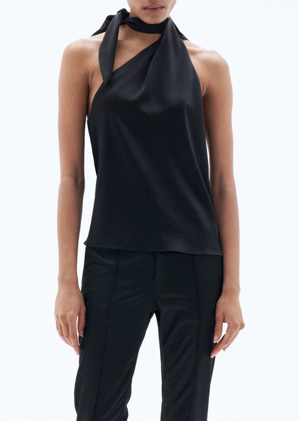TANKTOP ASYMMETRIC TIE NECK