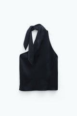 TANKTOP ASYMMETRIC TIE NECK