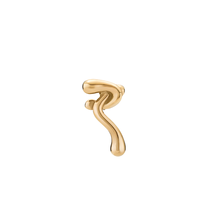 EARRING STUD POWDERPUFF