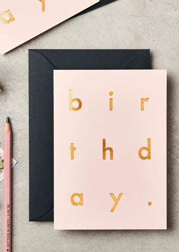 BIRTHDAY GOLD LETTER