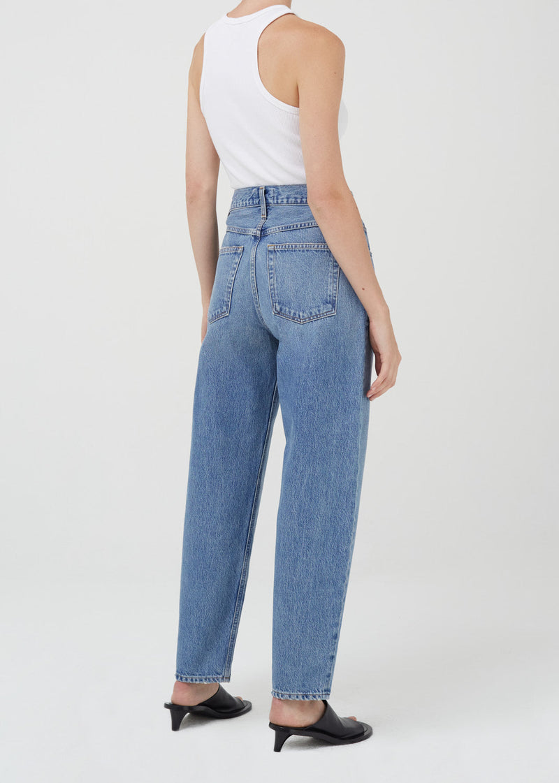 JEANS TAPERED BAGGY HIGH RISE