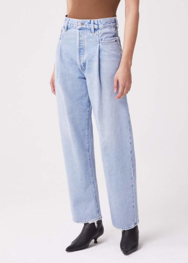 JEANS FOLD WAISTBAND TAPERED