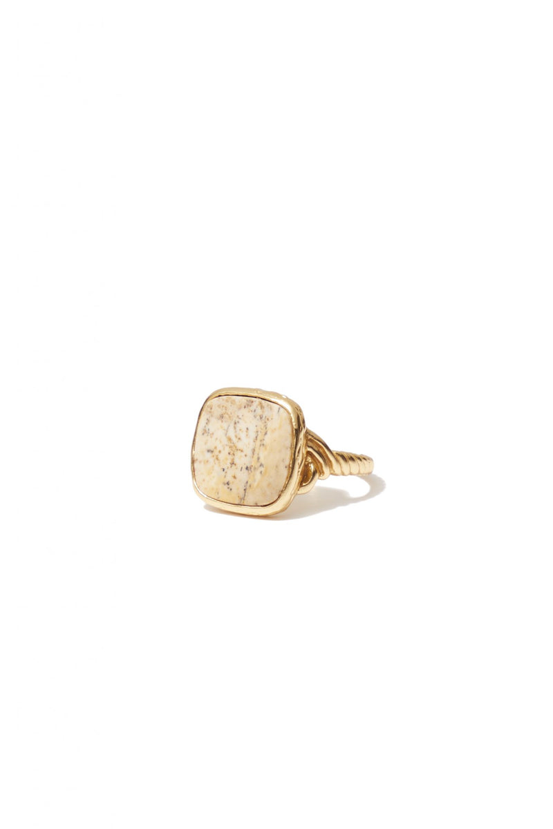 DELPHINE DEUX BEIGE RING