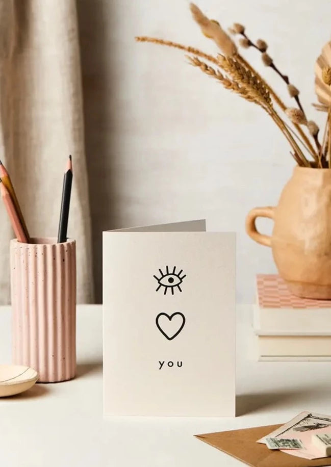 EYE HEART LOVE CARD