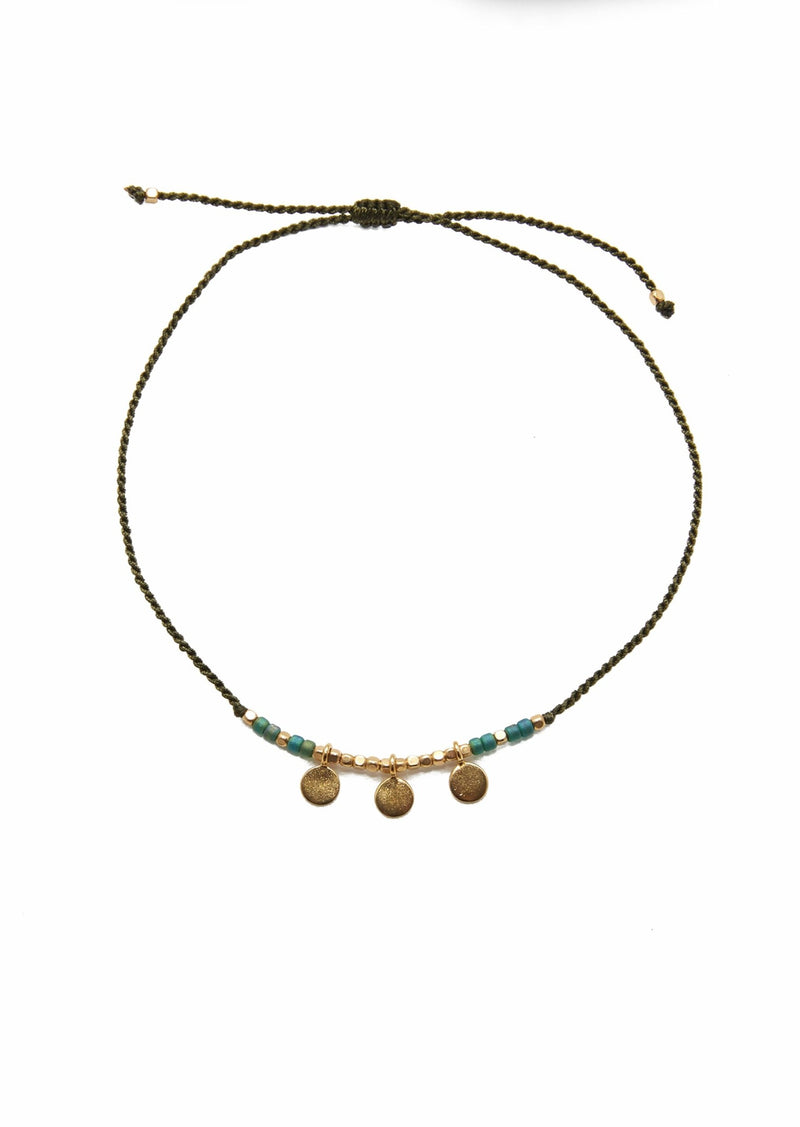 FLORI GREEN TROIS ROUND BRACELET