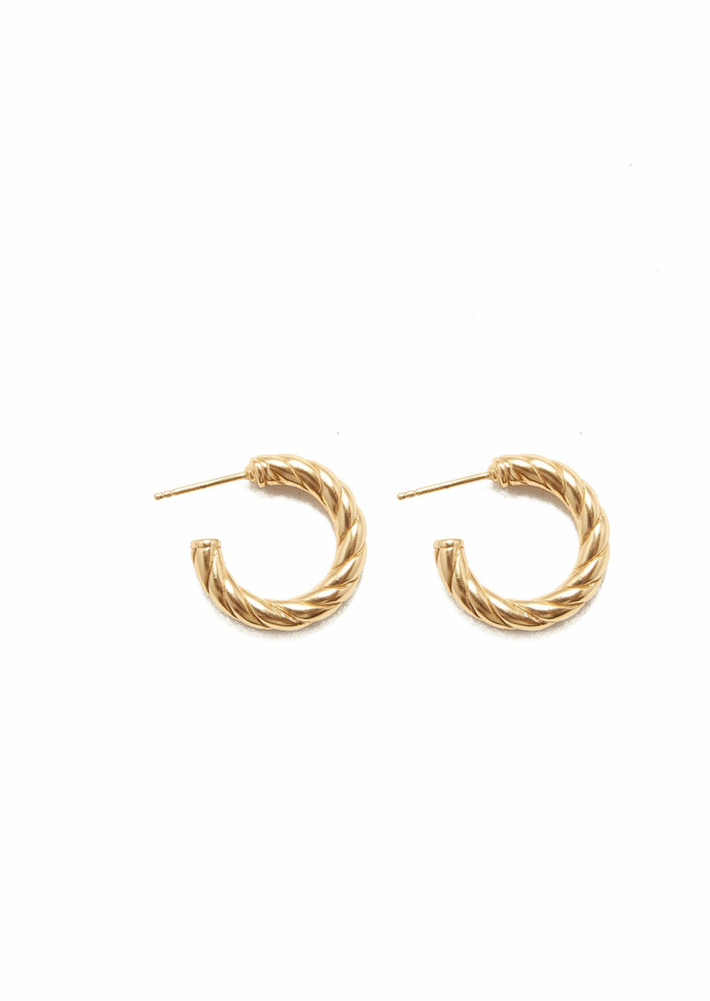 ELLINOR EARRING GOLD DOUBLE